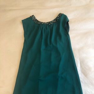 Emerald shift dress